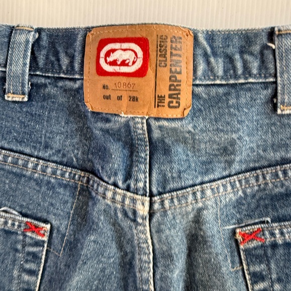 Vintage Ecko Unltd The Carpenter Jeans Baggy Y2K Hip Hop Skater Mens Size 38 - Picture 4 of 13
